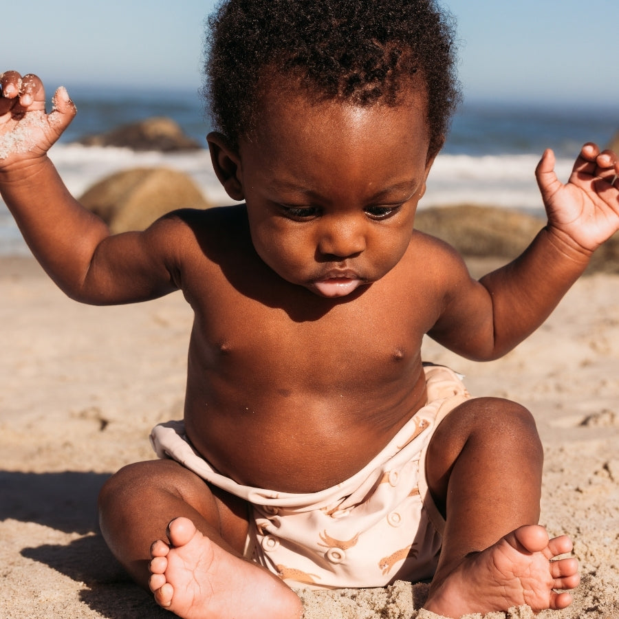 Baby Luna | Swim Essentials | Roamer | Beige Wasbare Zwemluier