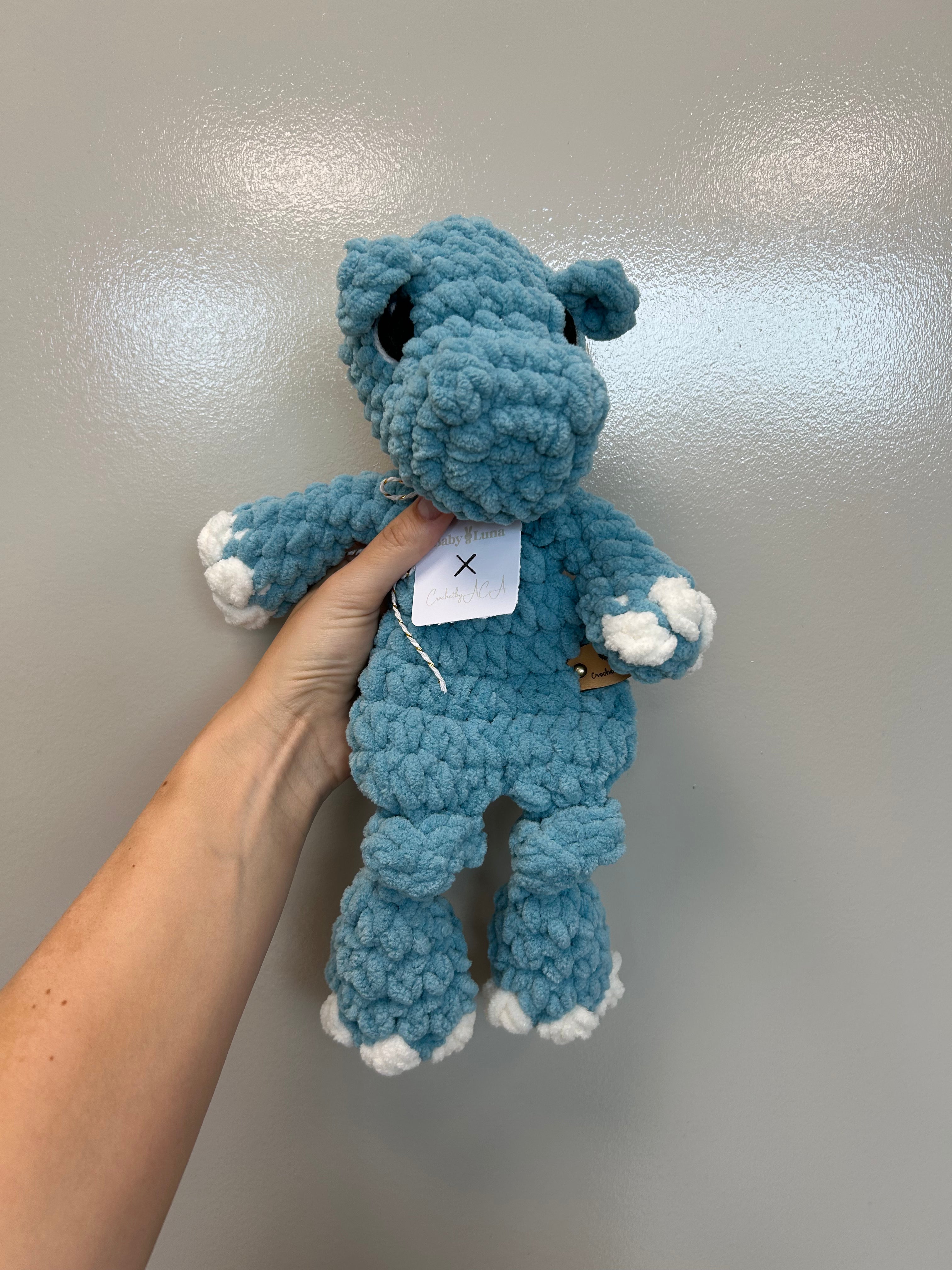 Baby Luna | Hippo handgemaakte knuffel