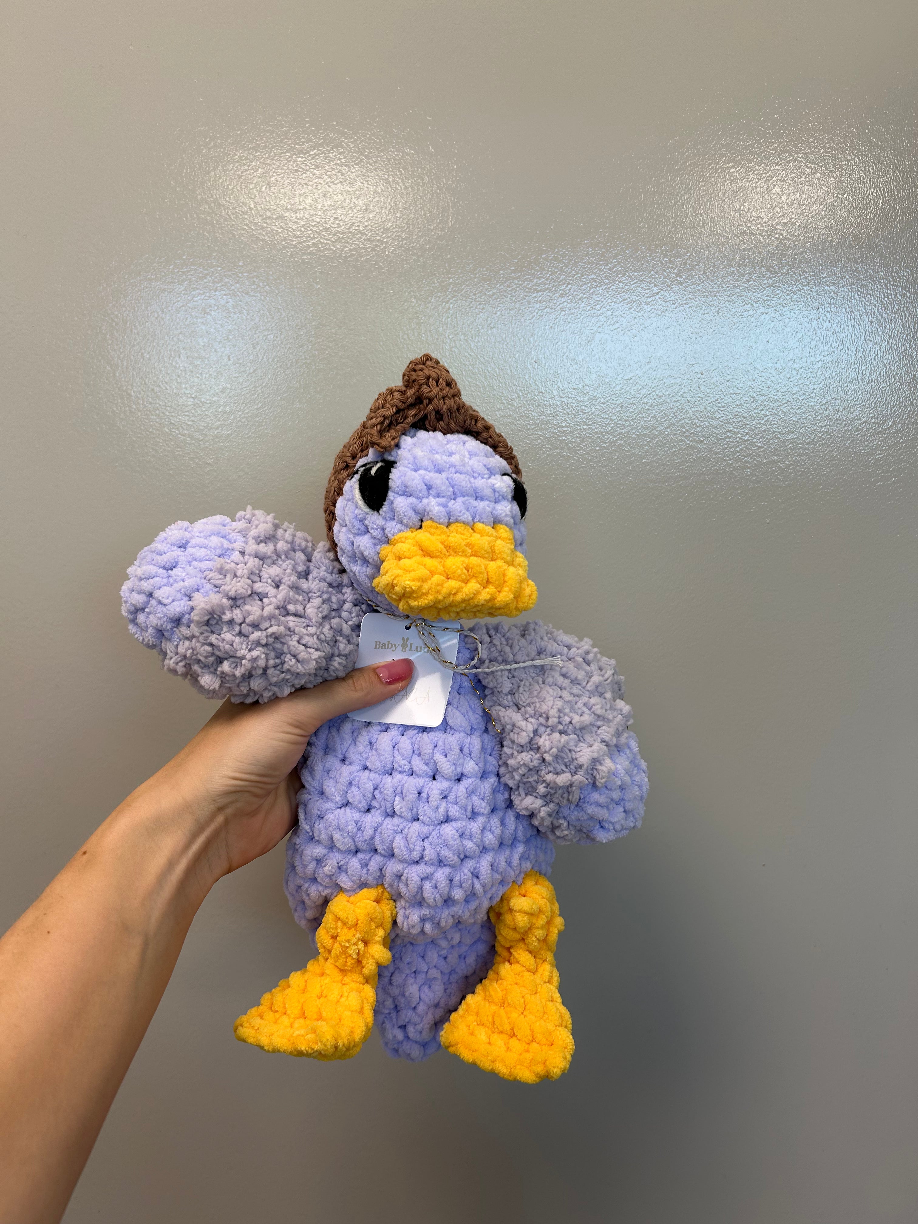 Baby Luna | Della the Duck handgemaakte knuffel