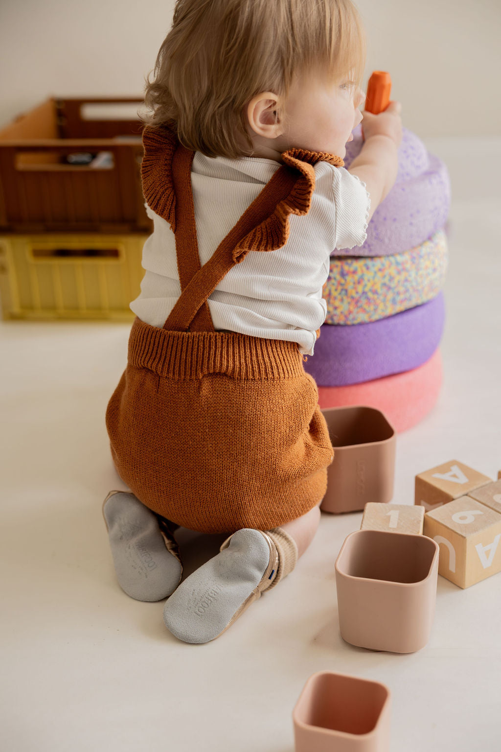 Baby Luna | Baby soft slofjes goud