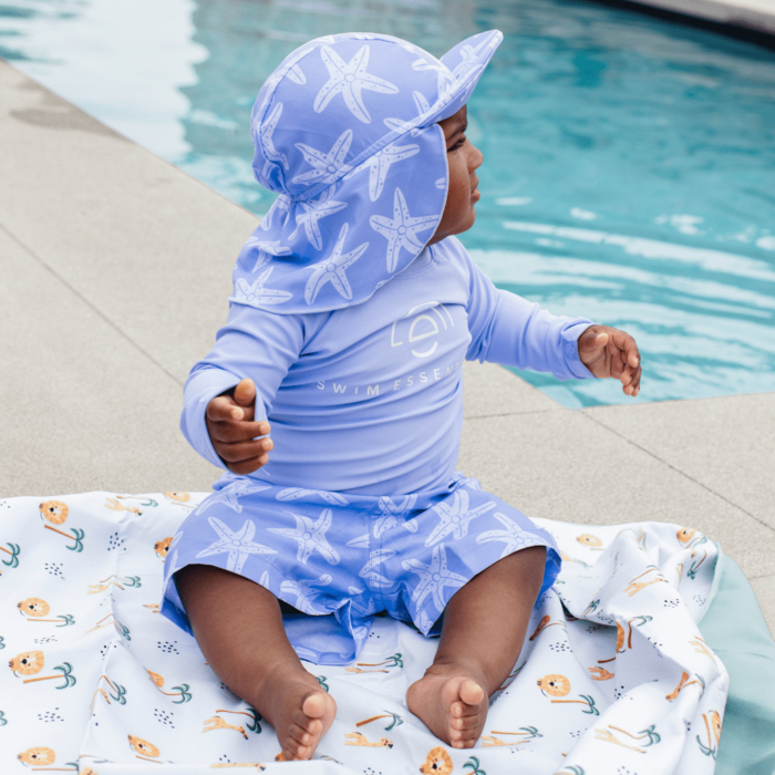 Baby Luna | Swim Essentials | Seastar | Lila UV Zonnepetje