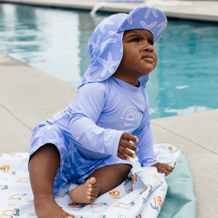Baby Luna | Swim Essentials | Seastar | Lila UV Zonnepetje