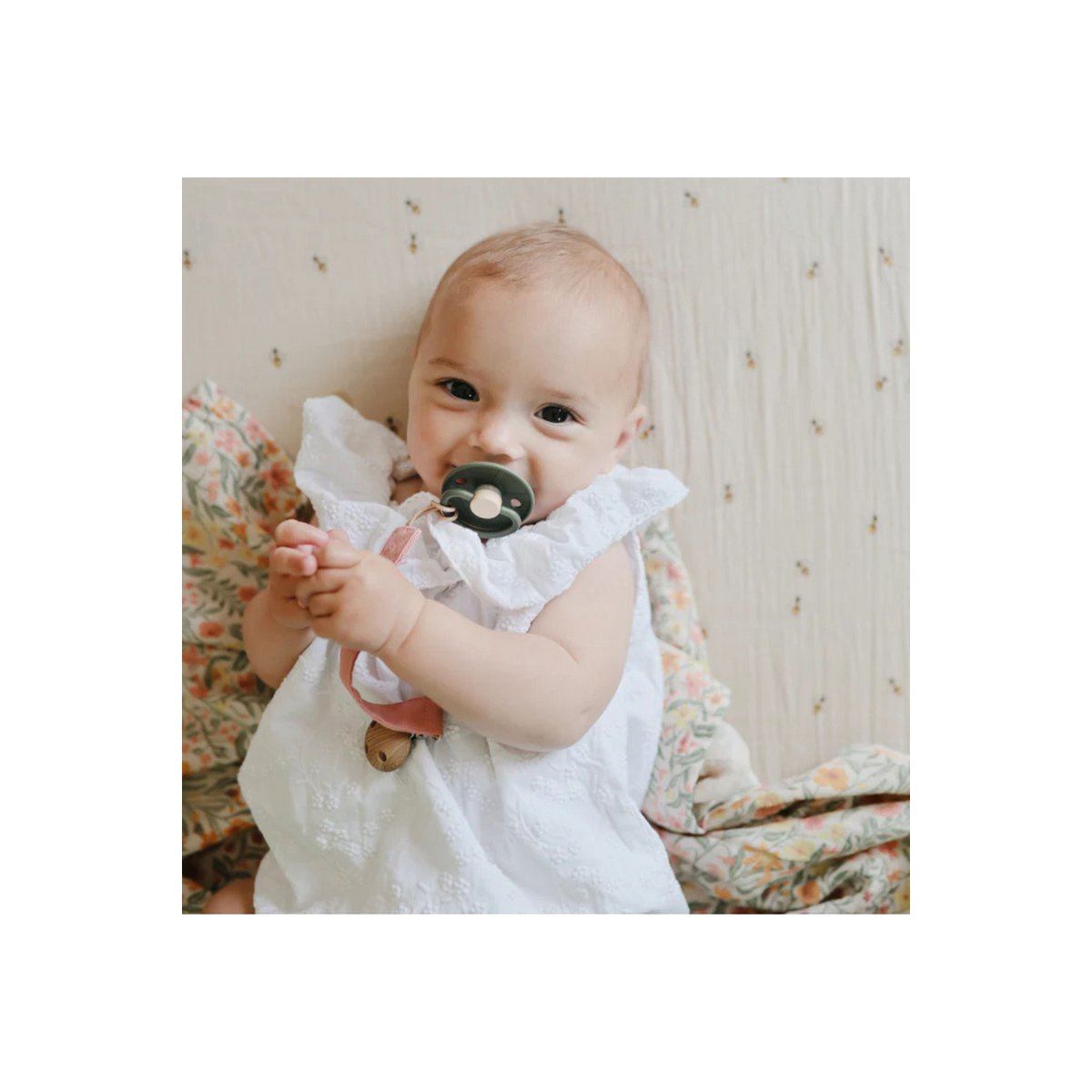 Baby Luna | Little viking fopspeen Olijfgroen