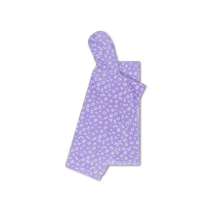 Baby Luna | Swim Essentials | Leopard | Lila Strandponcho 65 x 65 cm